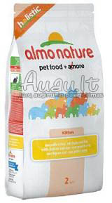 Almo Nature Holistic Kitten visavertis ėdalas kačiukams su vištiena ir ryžiais 2 kg.
